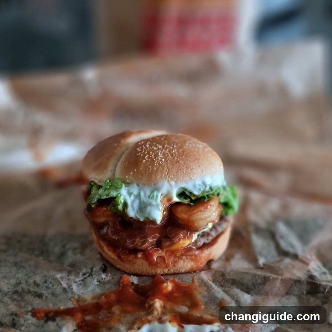 Burger with Sauce and Lettuce