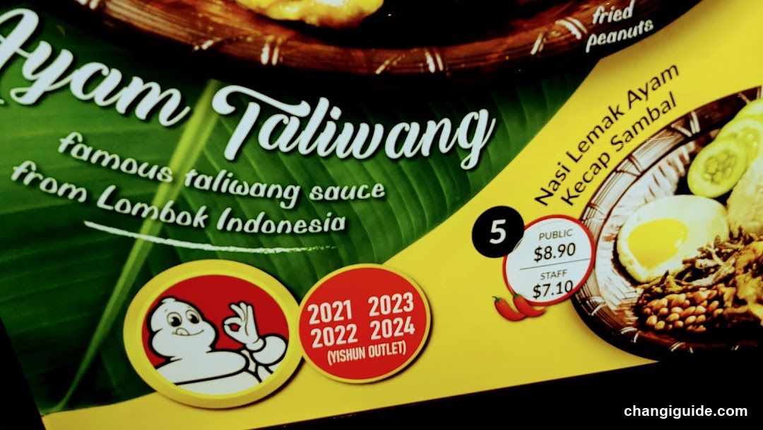 Ayam Taliwang Menu Display