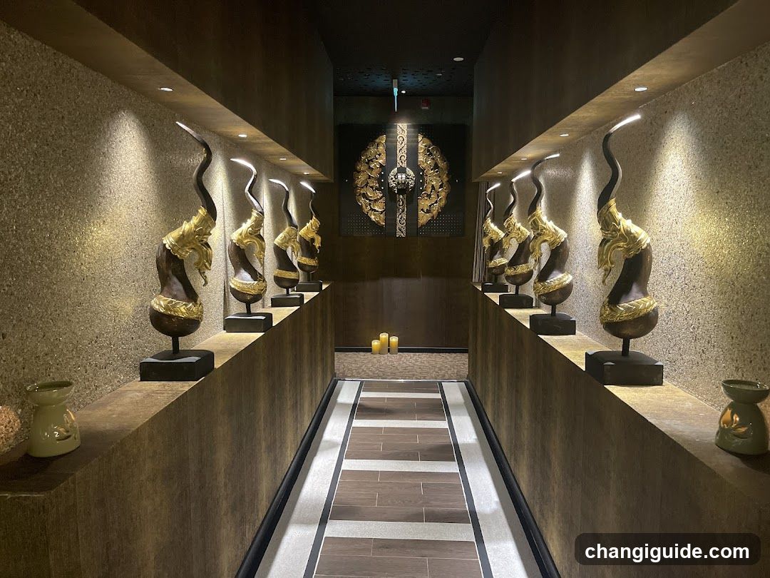 Decorative Hallway with Sculptures