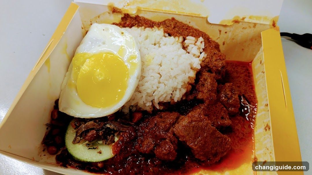 Nasi Lemak in Takeout Box