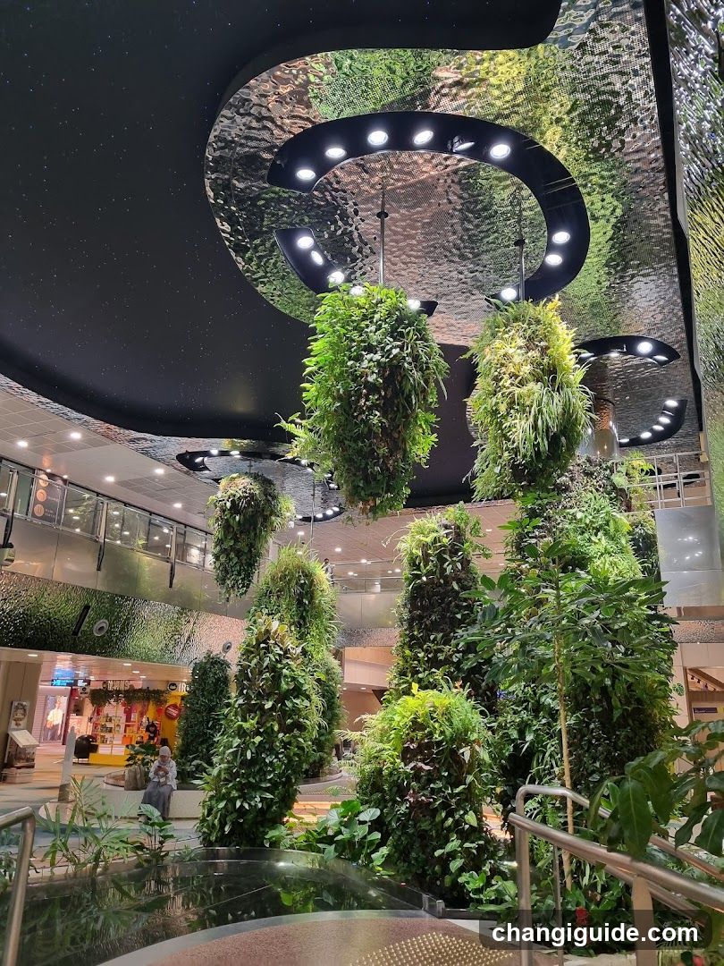 Indoor Vertical Garden with Hanging Greenery
