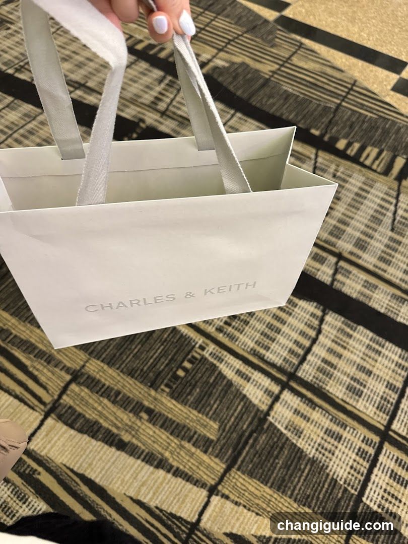 Shopping Bag on Patterned Carpet
