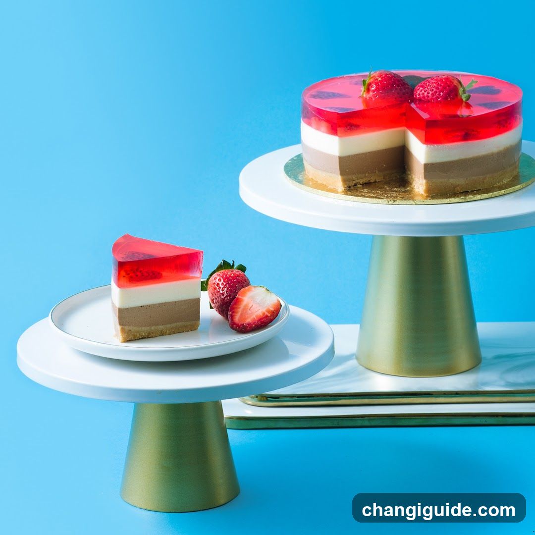 Strawberry Layered Cake Display