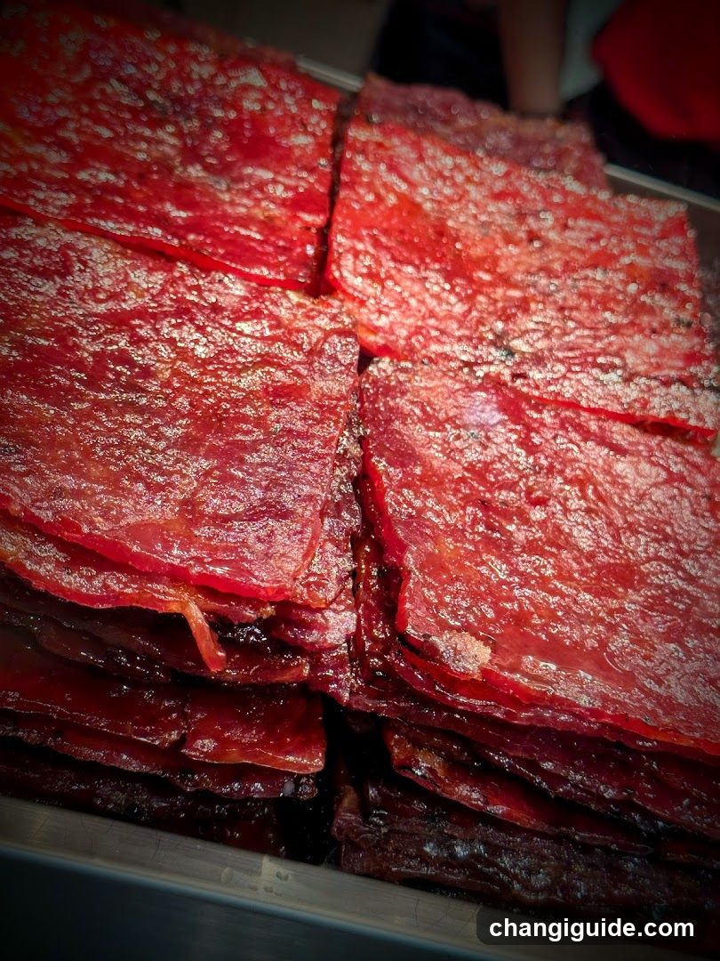 Dried Meat Slices Display