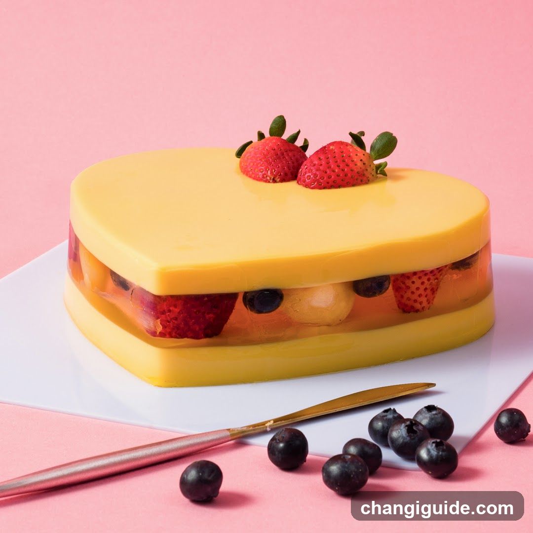 Fruit Layer Cake with Strawberries and Blueberries