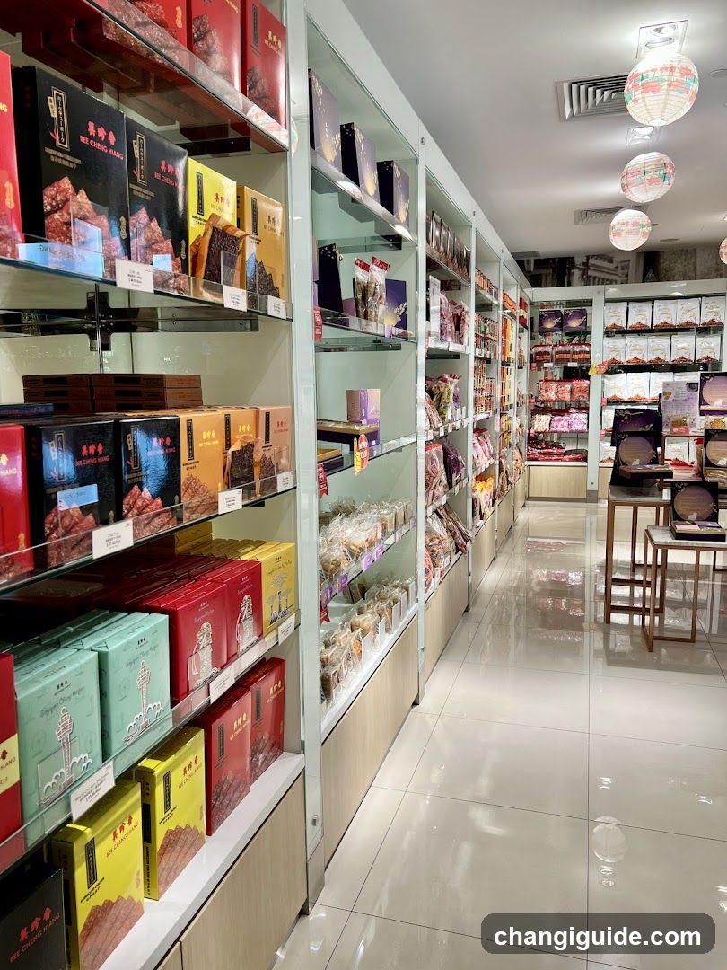 Interior of a retail store with shelves and products