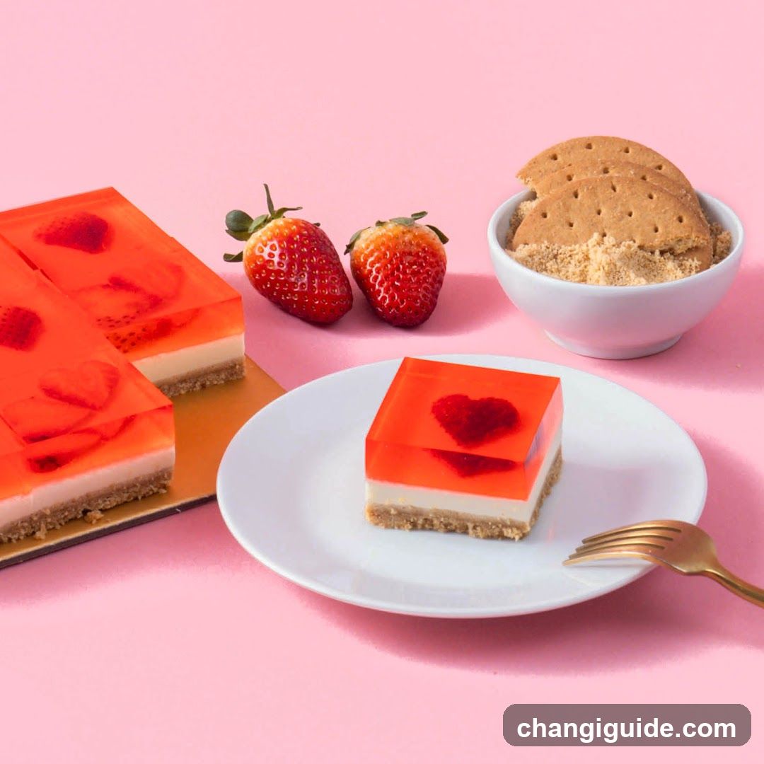 Strawberry Jello Dessert Display
