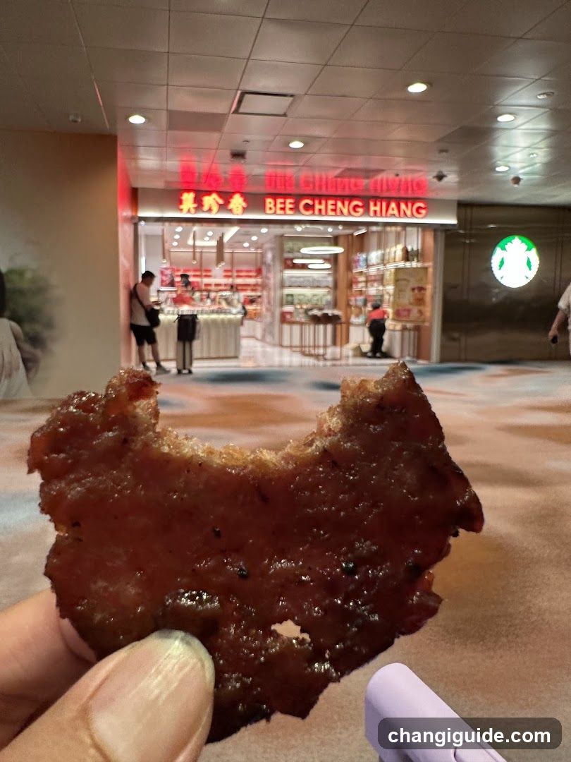 BEE CHENG HIANG Storefront with Food Item in Foreground