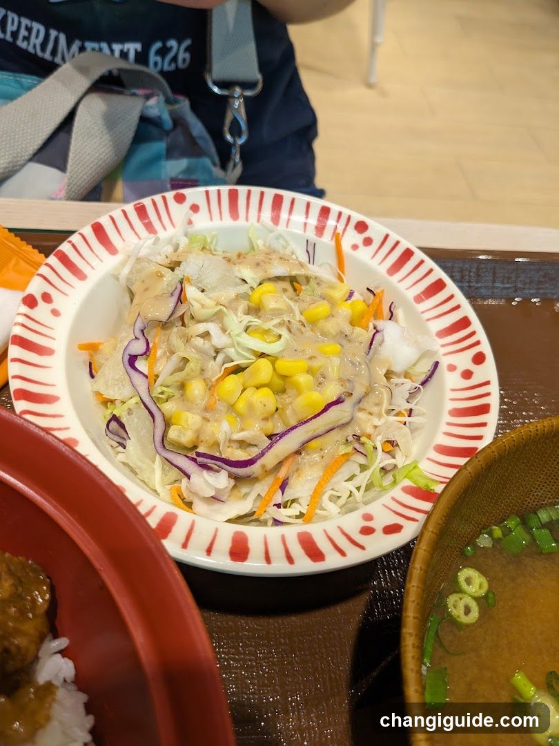 Food Bowl with Salad and Soup