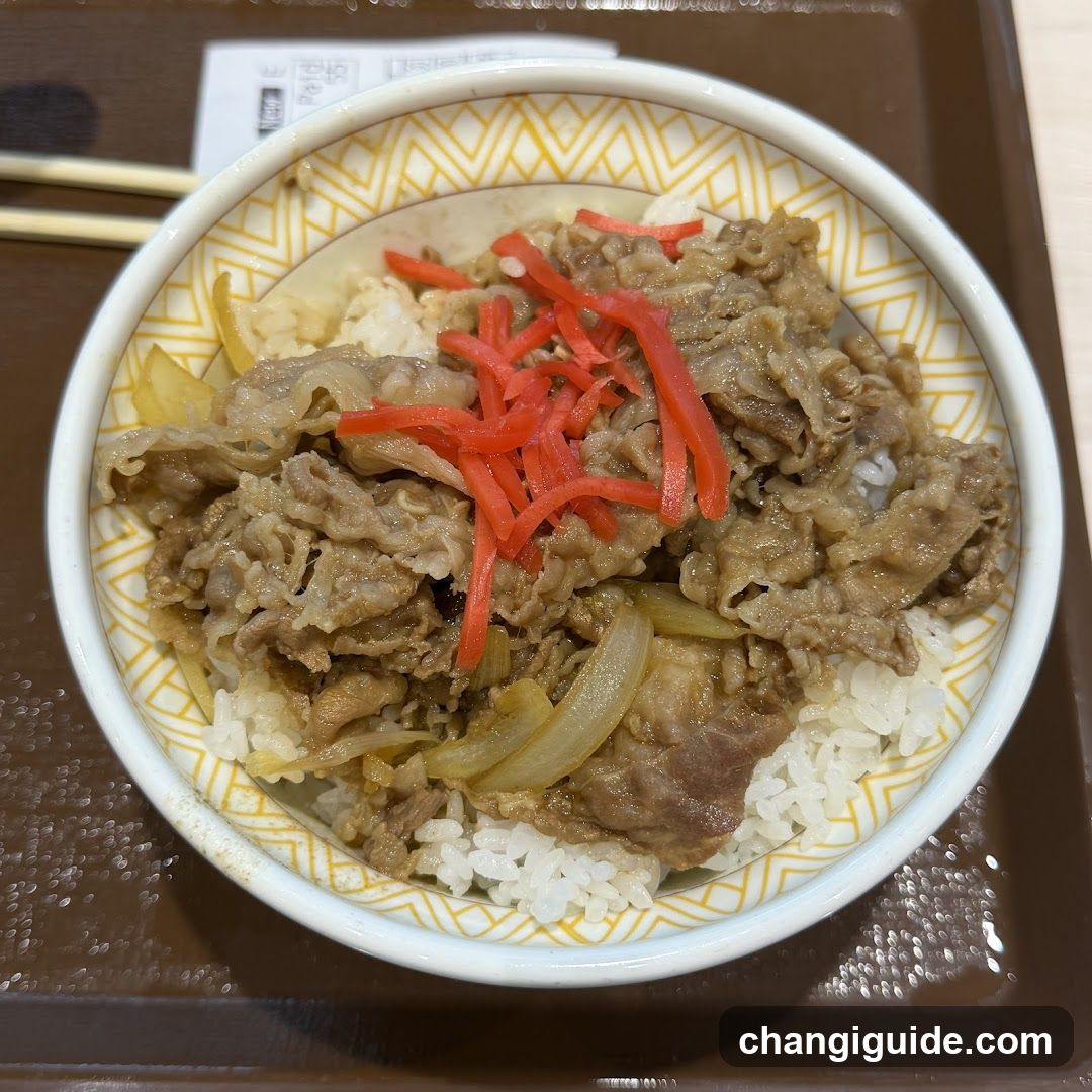 Beef Rice Bowl with Pickled Ginger