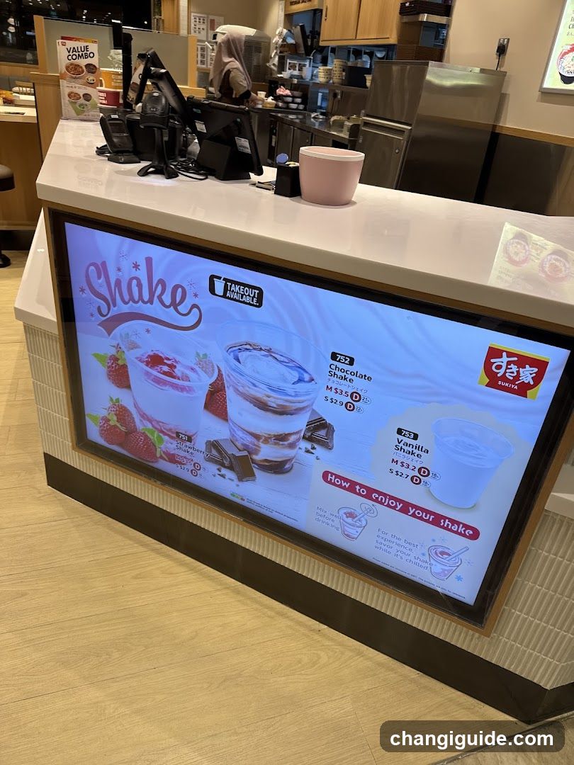 Shake Menu Display