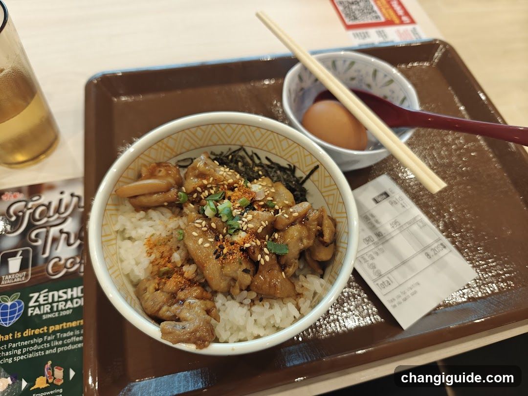Bowl of Rice with Meat and Egg