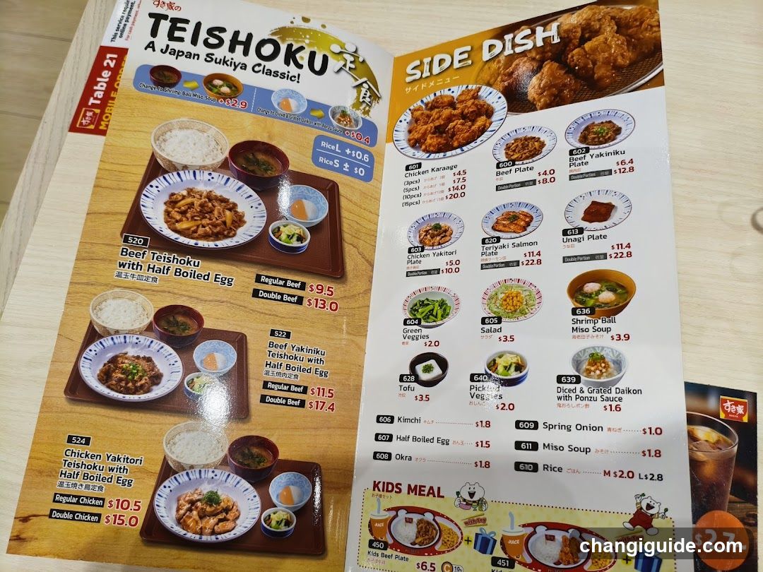 Teishoku Menu