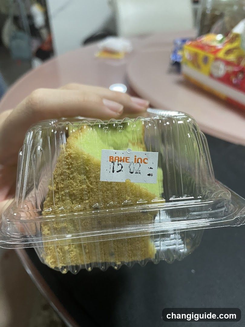 Cake in plastic container
