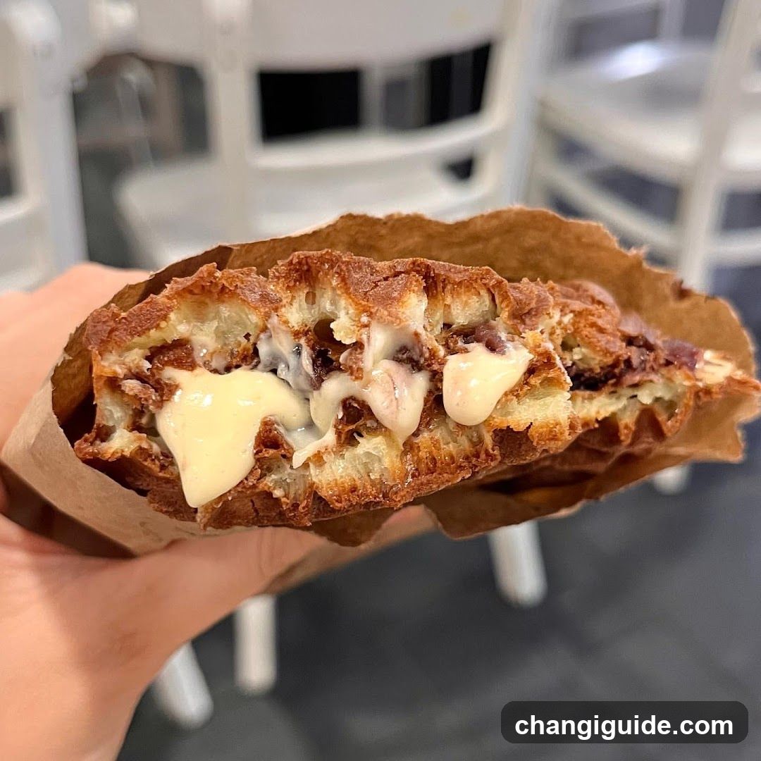 Handheld Pastry with Cream Filling
