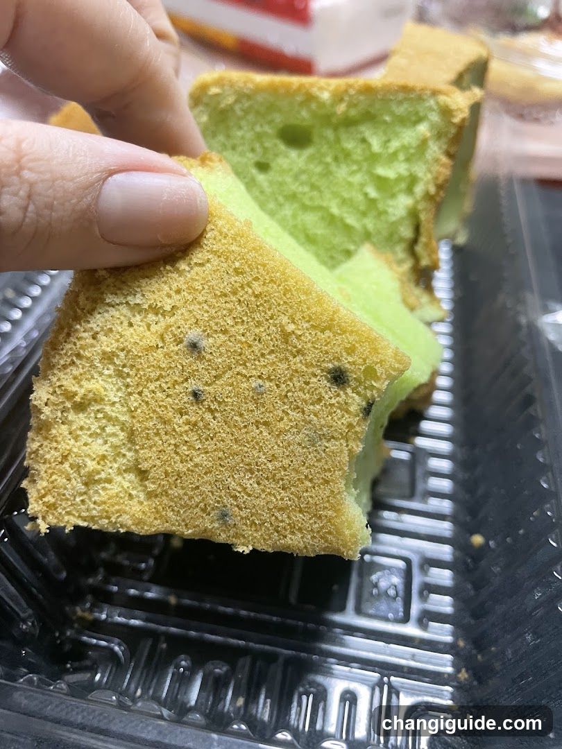 Green and Yellow Cake Slices