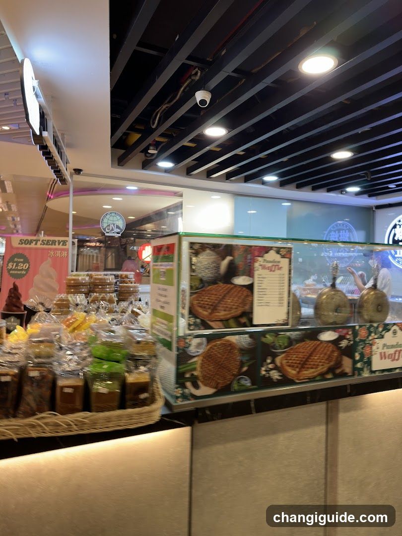 Food stall interior display