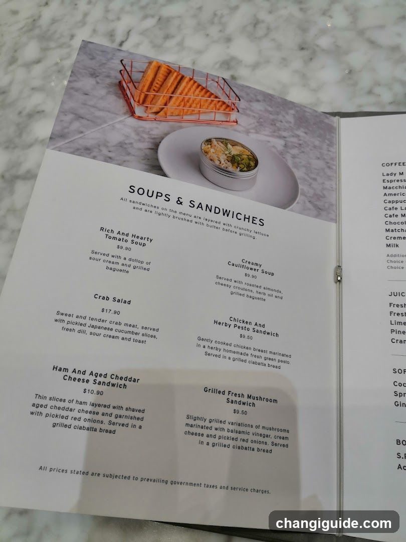 Soups & Sandwiches Menu
