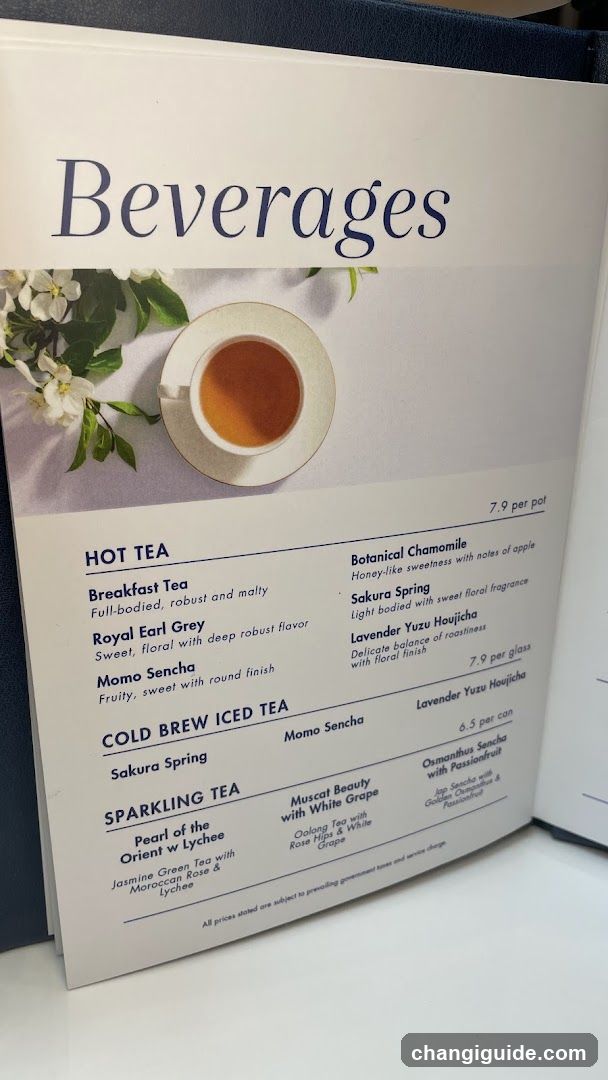 Beverages Menu