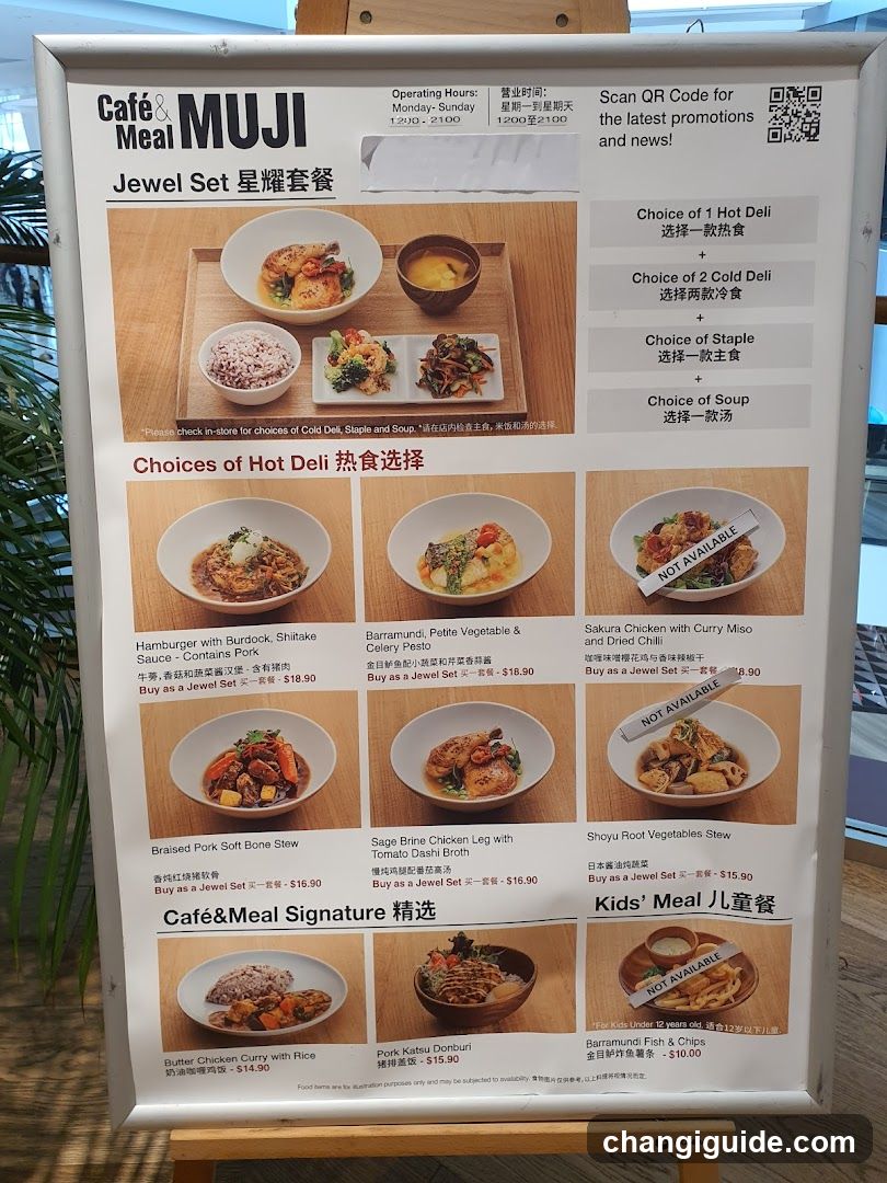 Café & Meal MUJI Menu Board