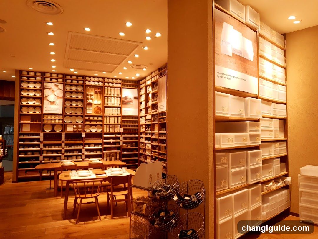Interior of a Japanese homeware store