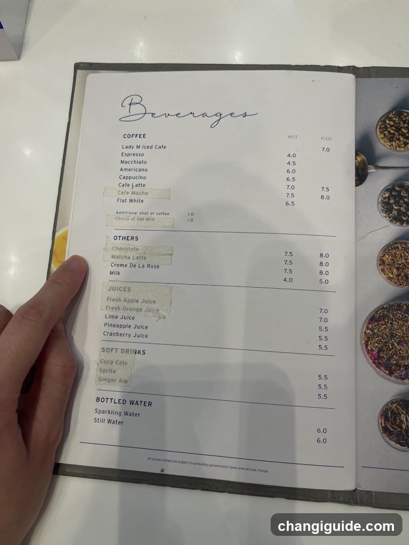 Beverages Menu