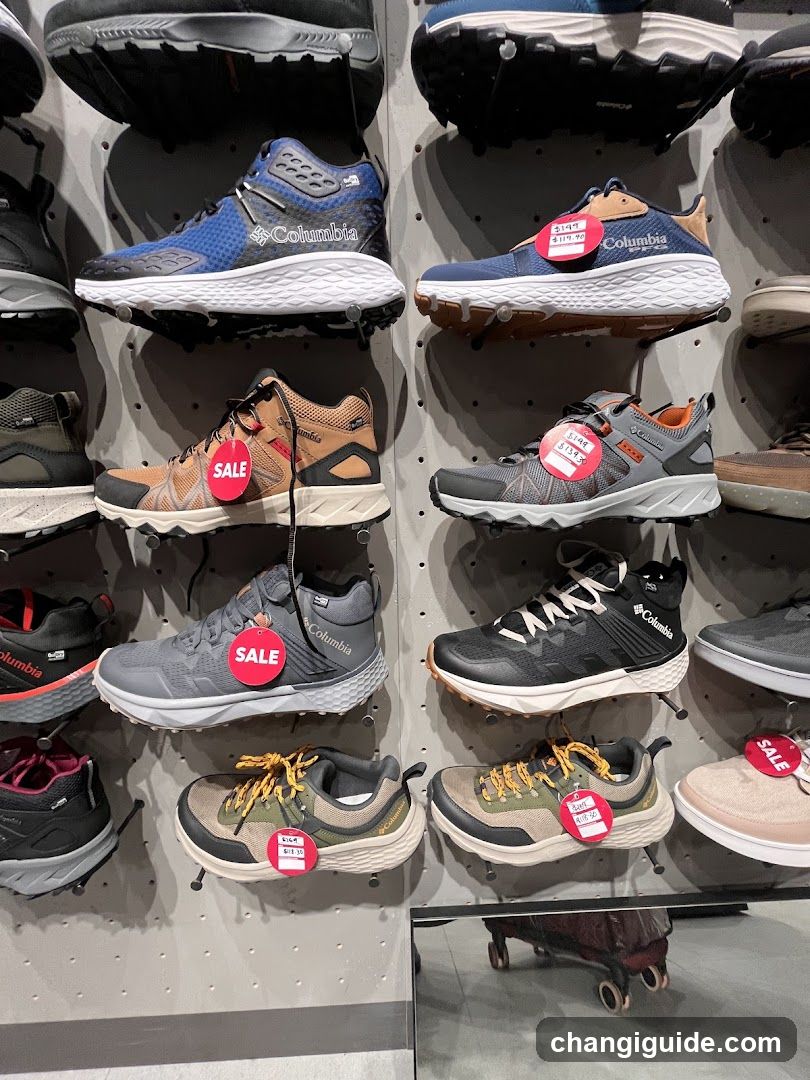 Columbia Footwear Display