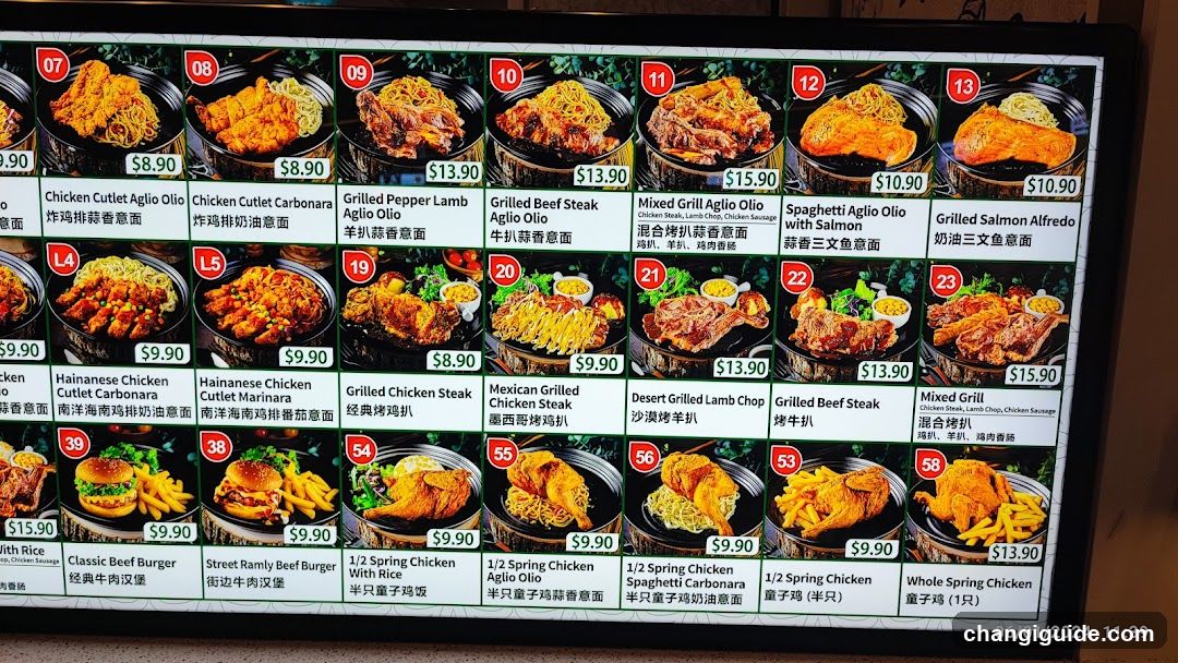 Chinese Restaurant Menu Board