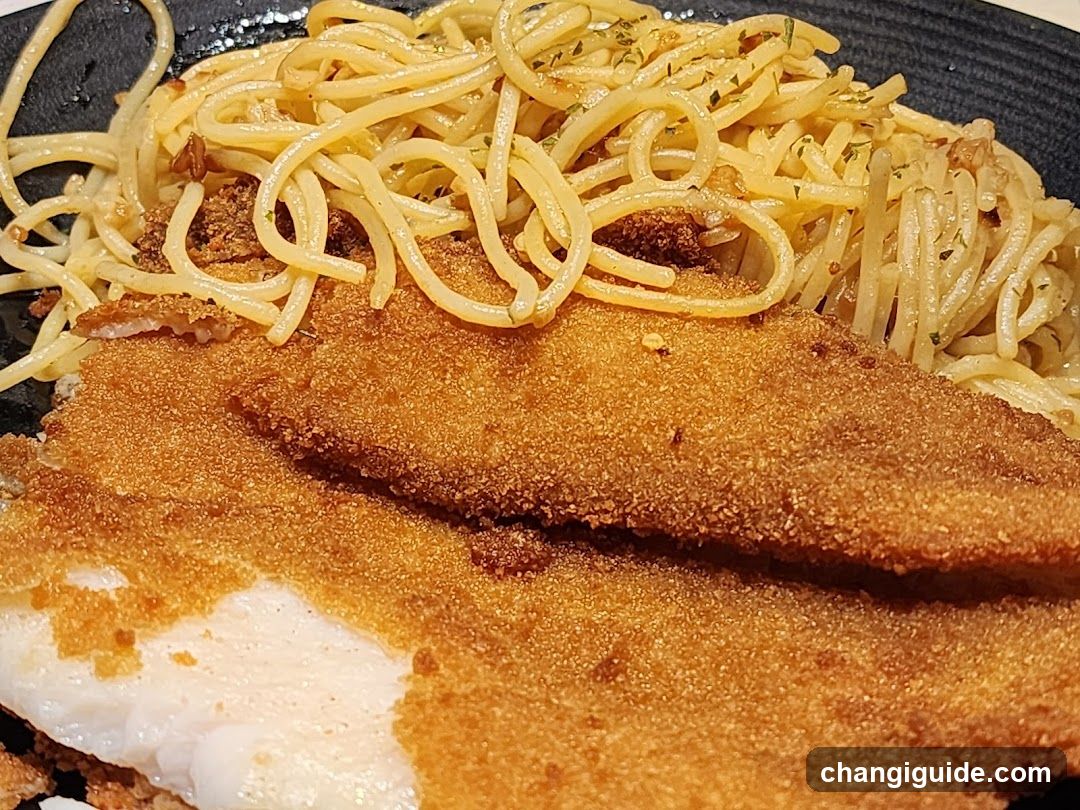 Breaded Fish with Pasta