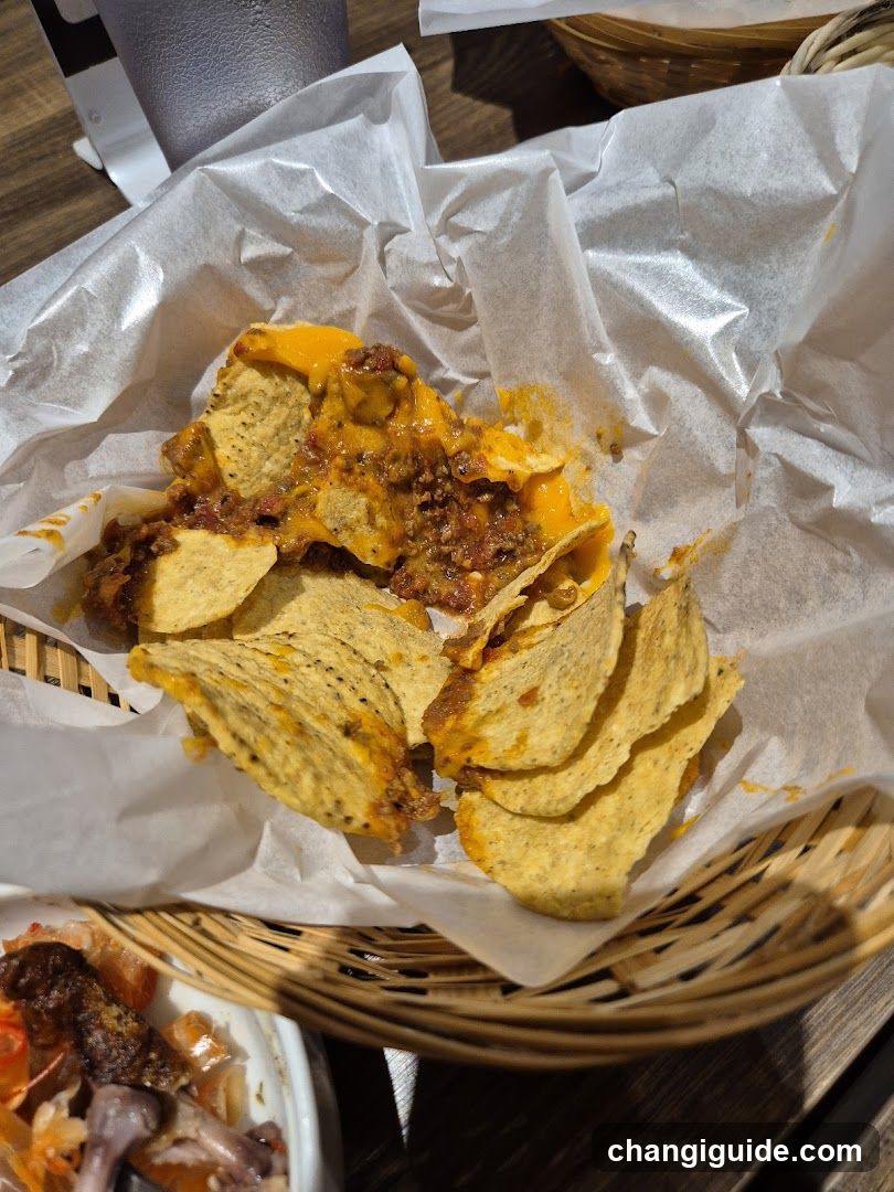 Loaded Nachos in a Basket