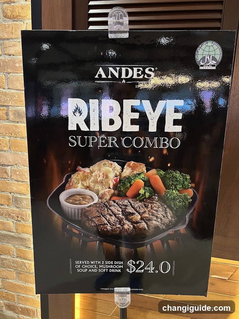 Andes Ribeye Super Combo Menu Board