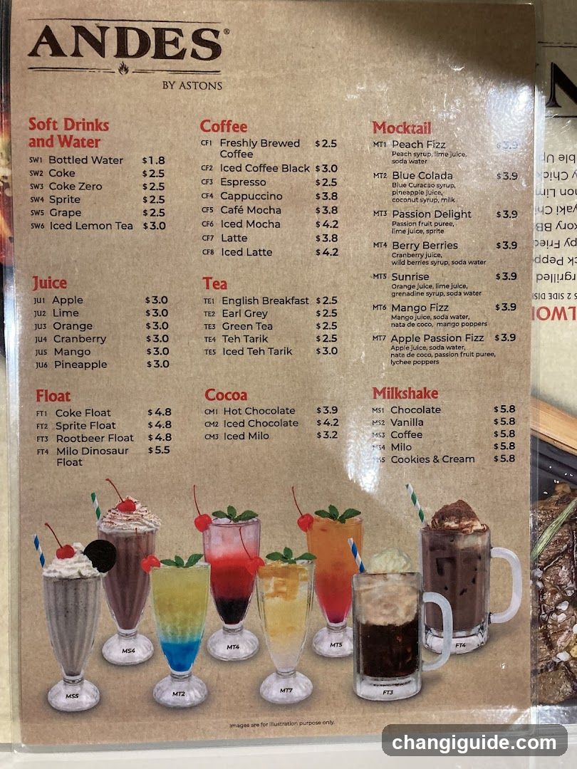 Andes Menu by Astons
