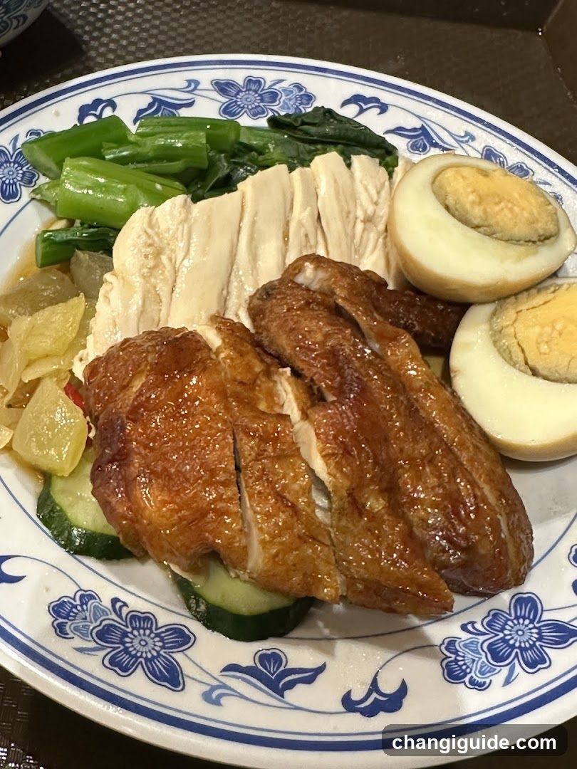 Roasted Chicken Plate with Vegetables and Egg