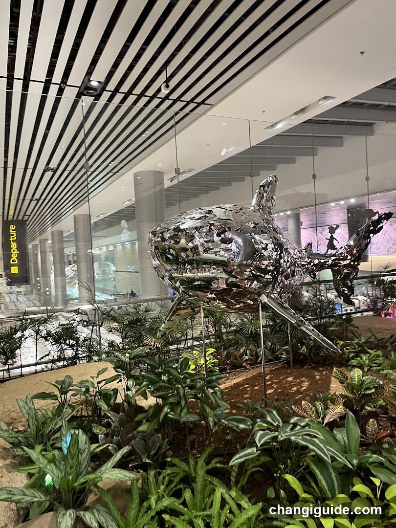 Shark Sculpture in Airport Terminal