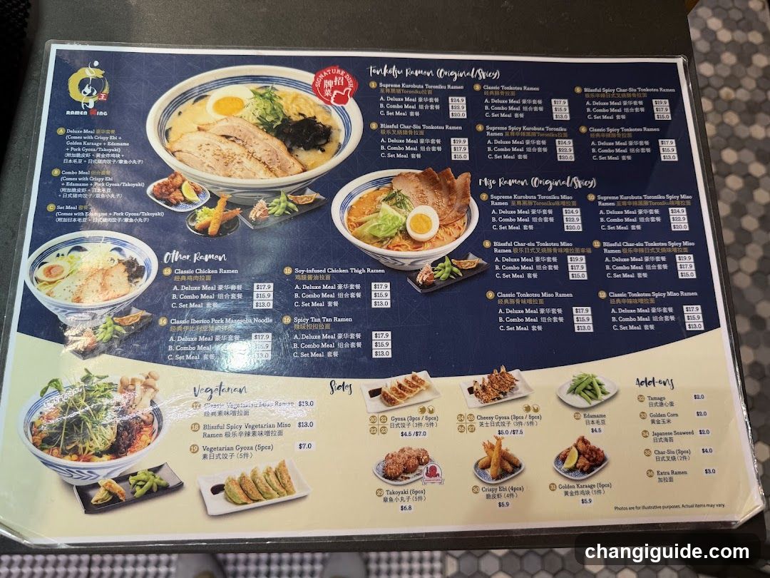 Ramen Menu Board