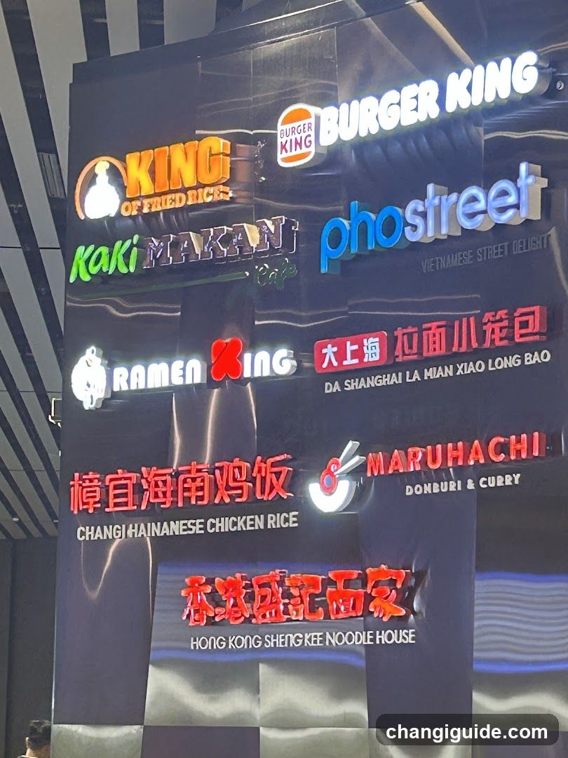 Food Court Signage Display