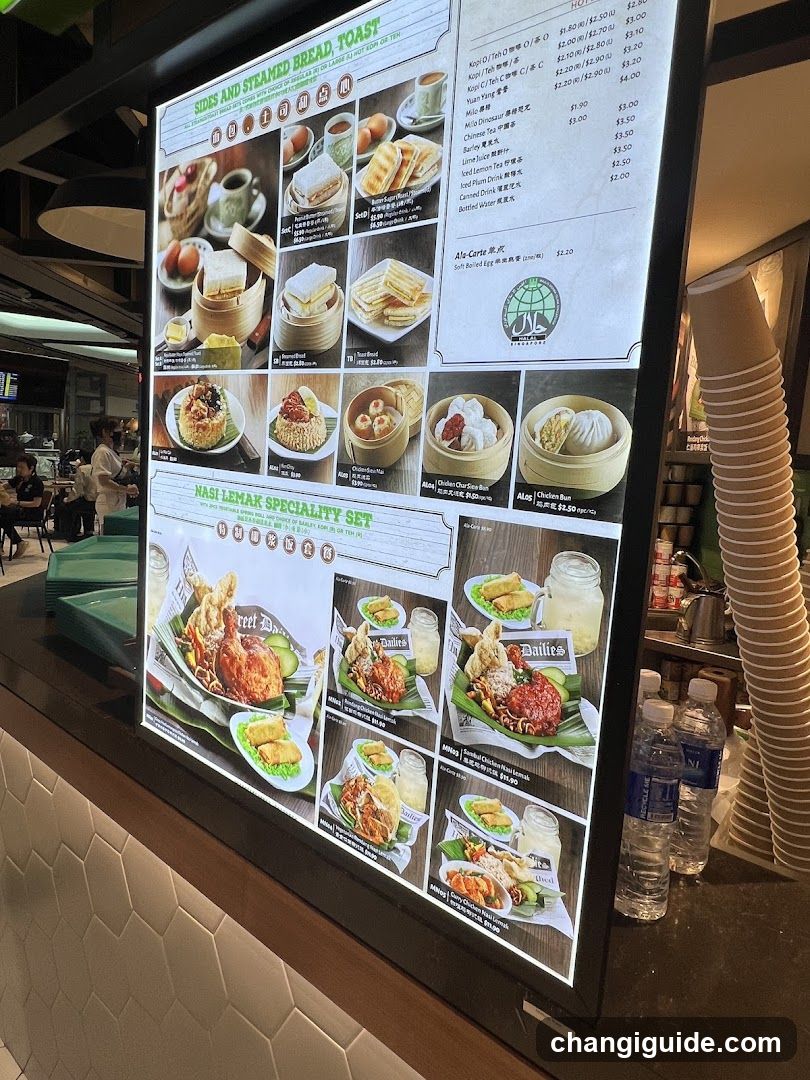 Food Menu Board Display