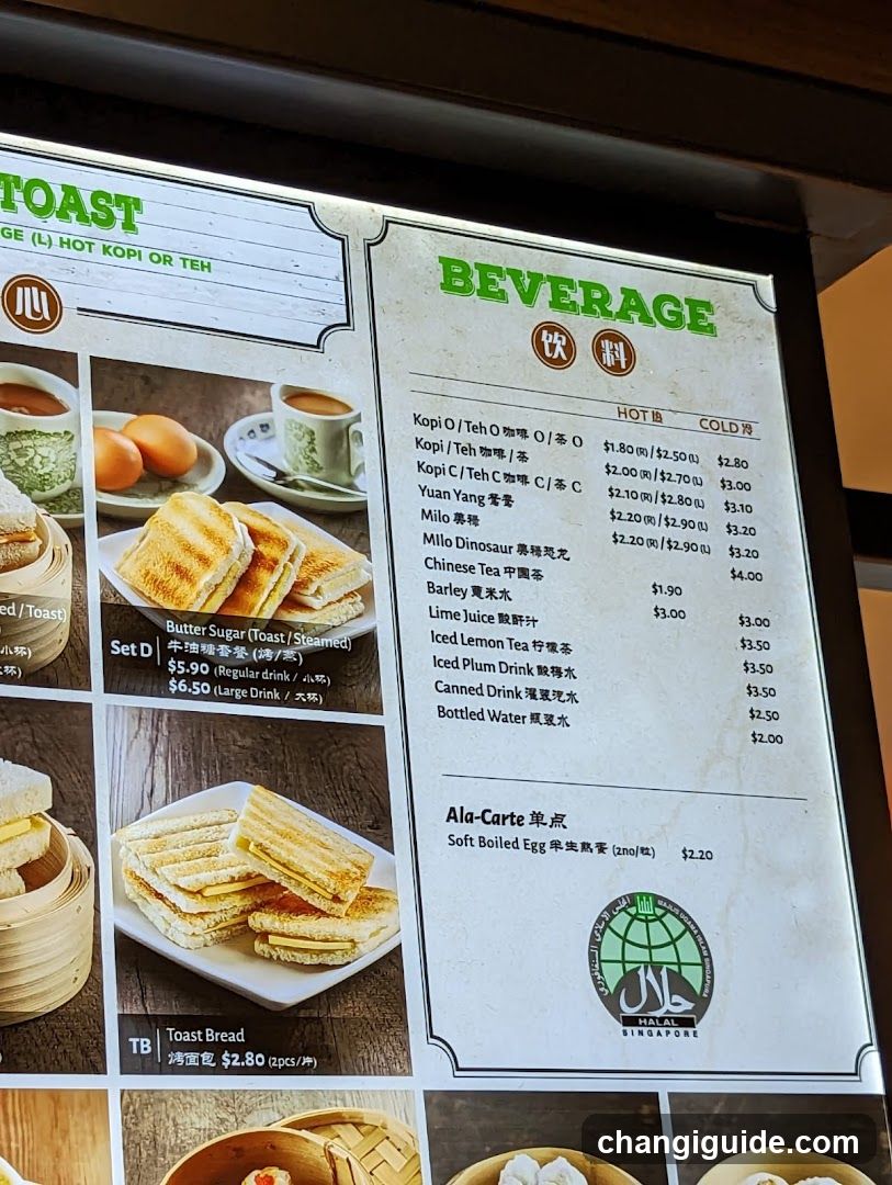Beverage Menu Board