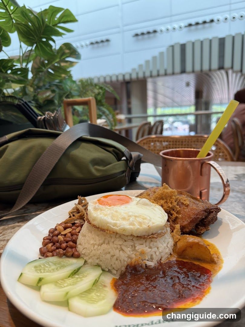Nasi Lemak Plate with Copper Mug