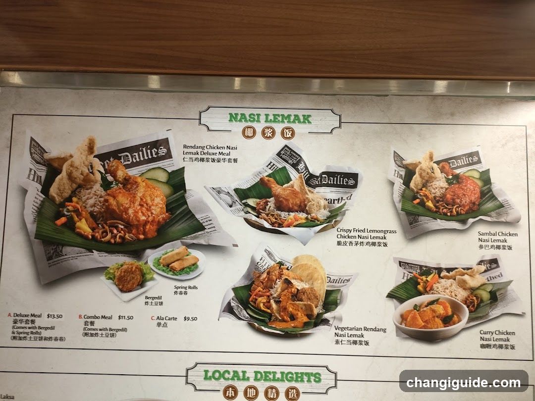 Nasi Lemak Menu Board