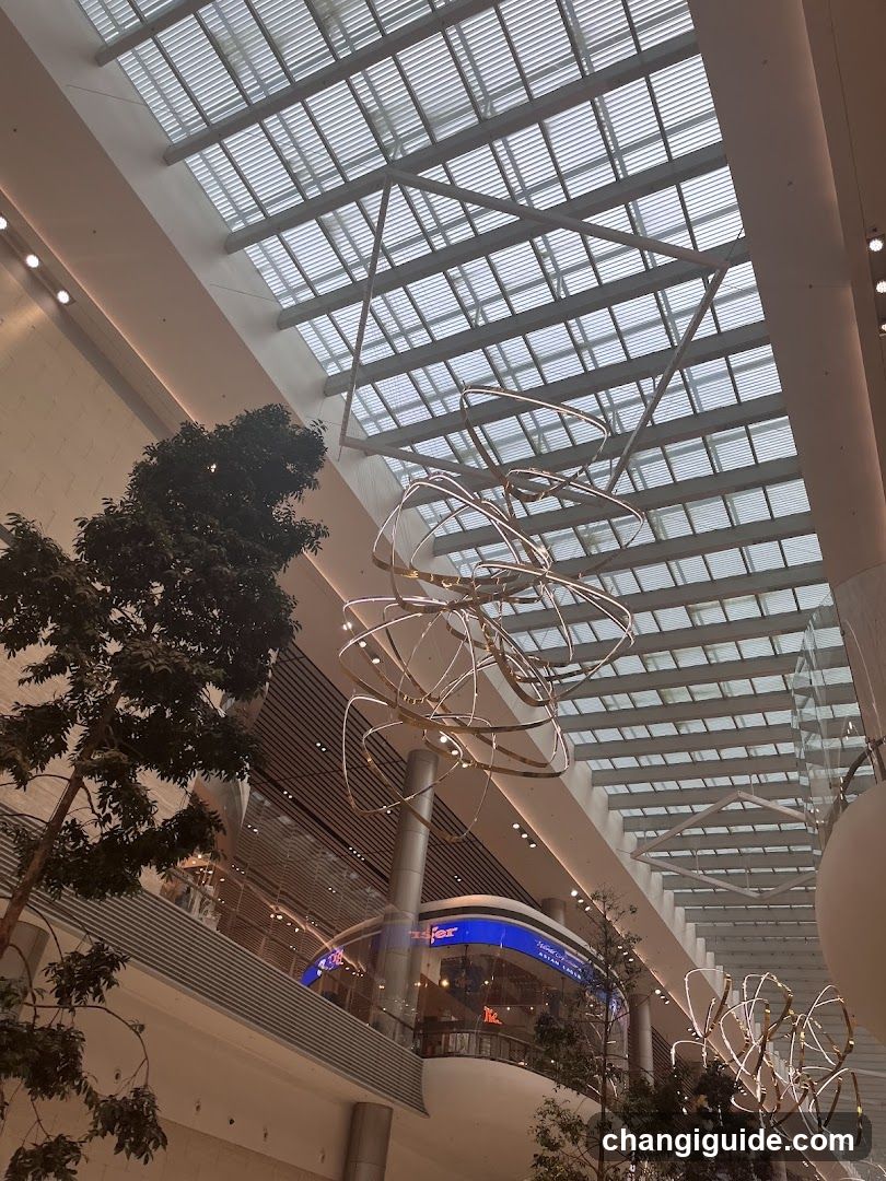 Interior of a modern shopping mall or atrium