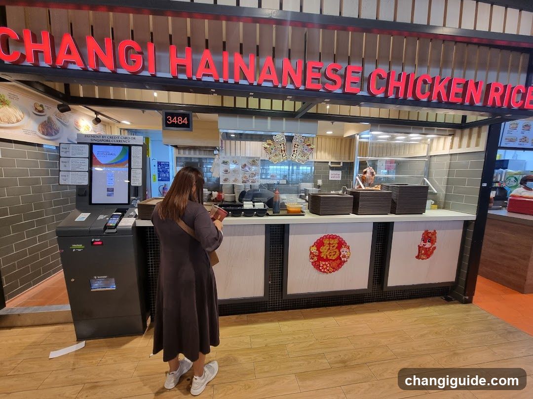 Changi Hainanese Chicken Rice Counter