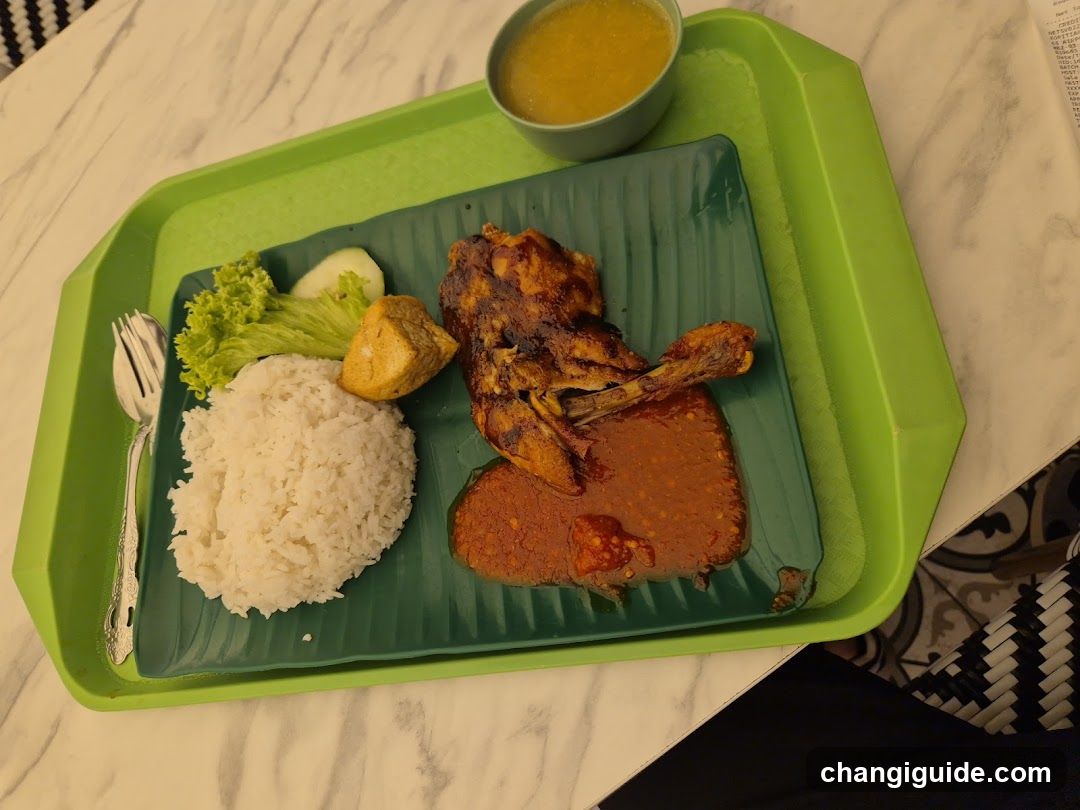Chicken Curry Meal on Tray