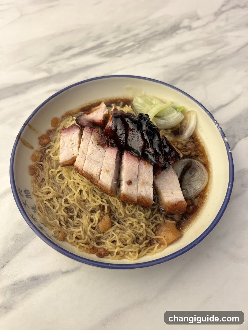 Bowl of Noodles with Roast Pork