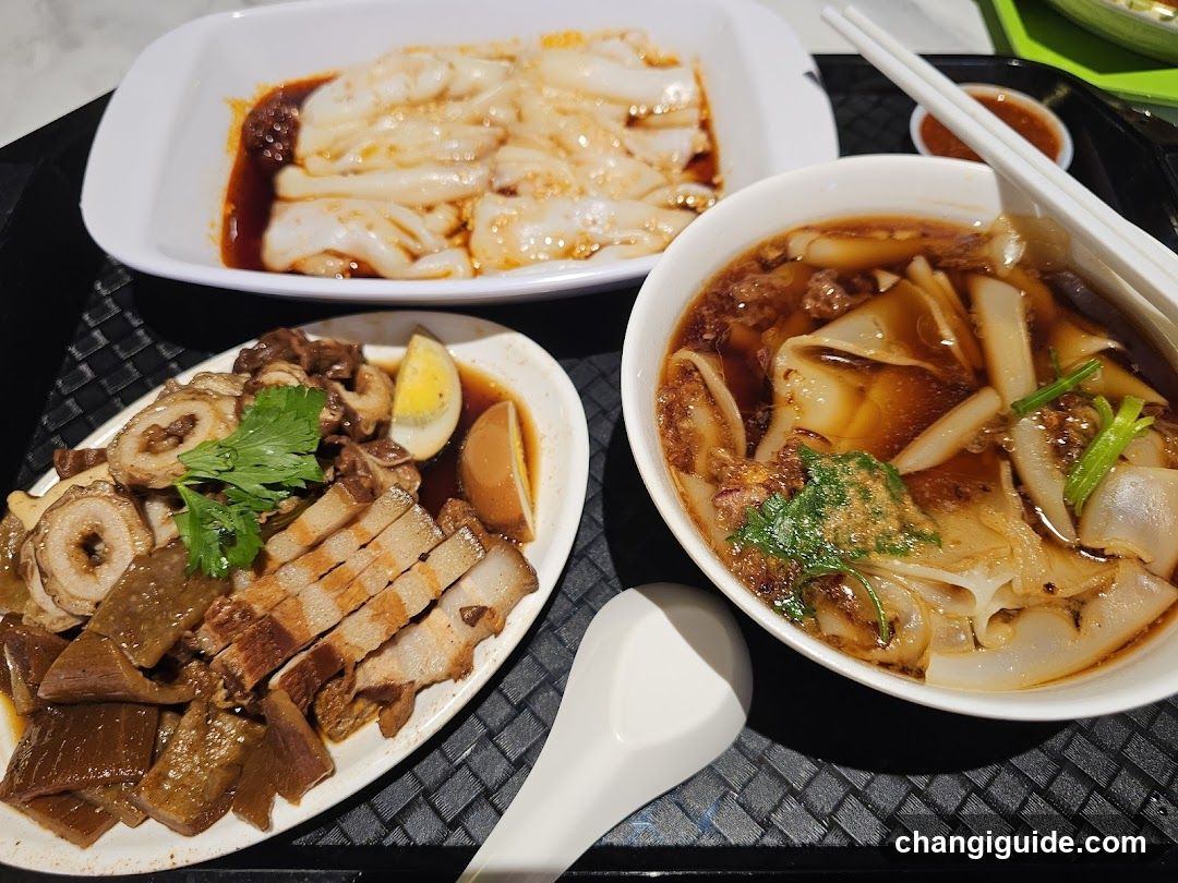 Food Tray with Chinese Dishes