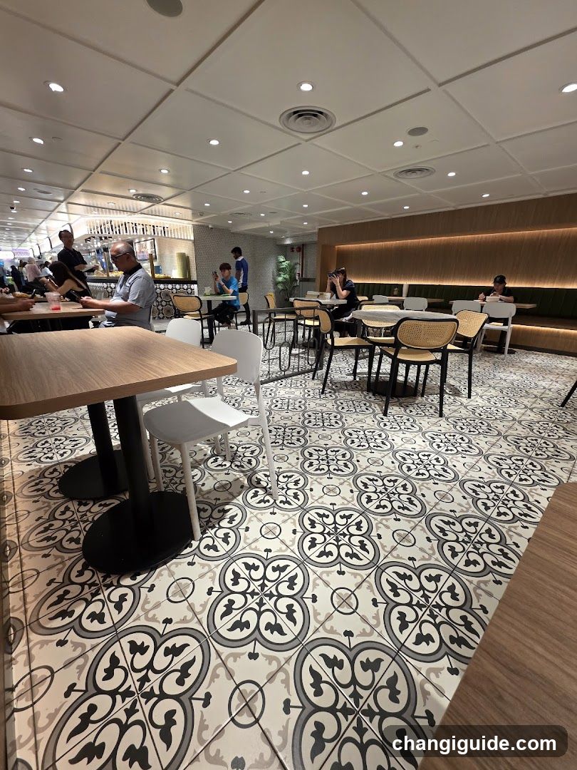 Interior of a modern café or restaurant