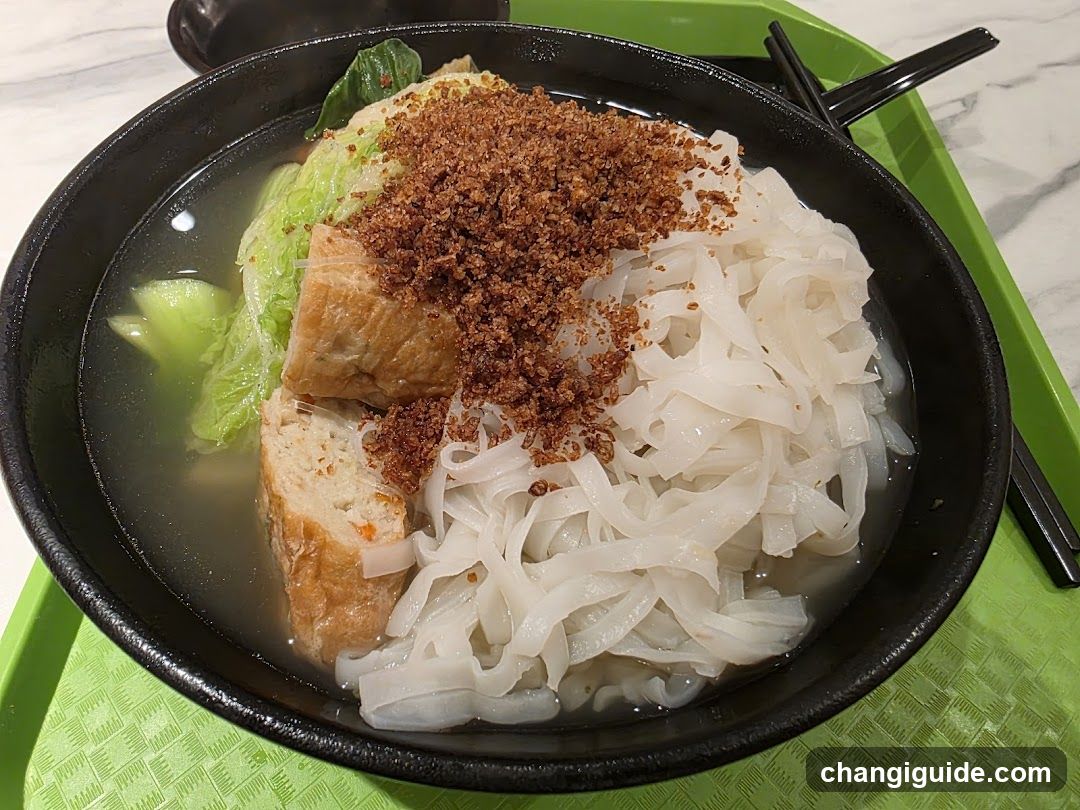 Noodle Bowl with Tofu and Broth
