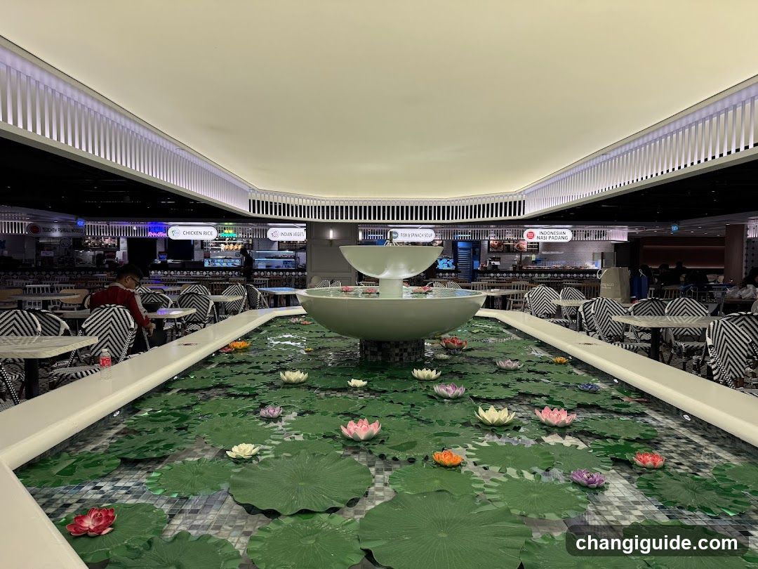 Indoor Water Feature with Lotus Pond