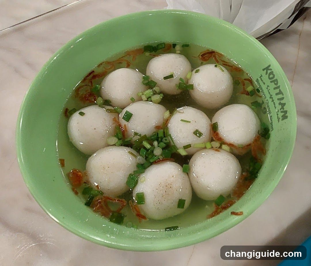 Bowl of Fish Balls Soup