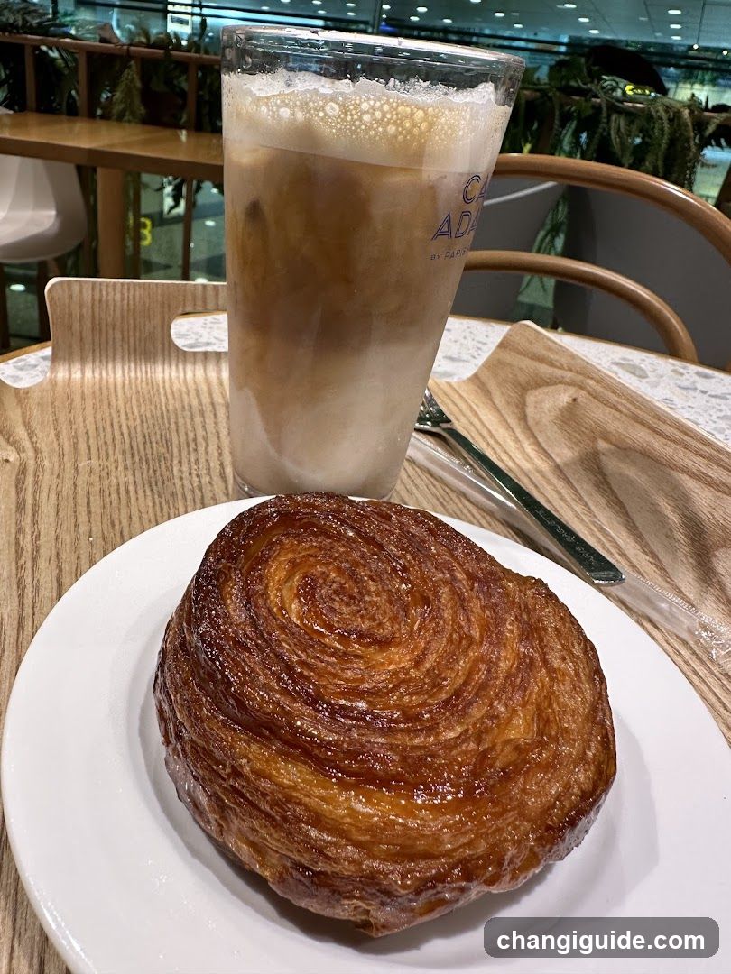 Iced Coffee and Pastry